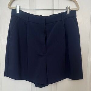 Abercrombie Women's Navy High Waist Dress Shorts